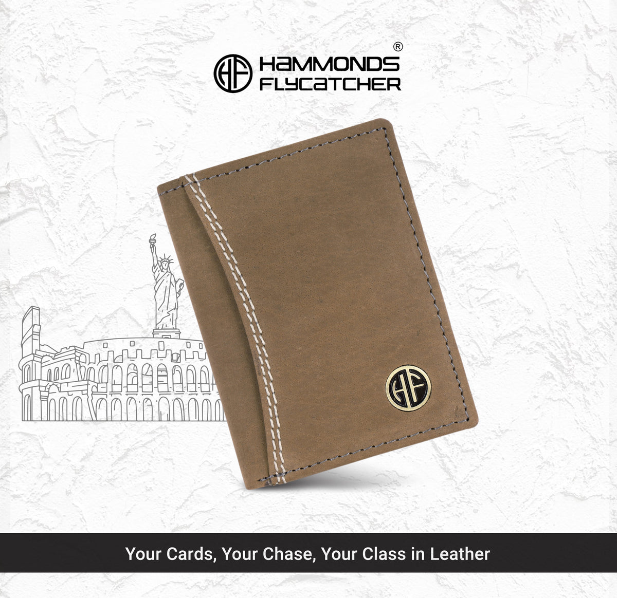 HAMMONDS FLYCATCHER Men's Premium Handcrafted Wallet – 100% Pure Cow Leather Bi-Fold Wallet with Signature Gift Box - PuriLite