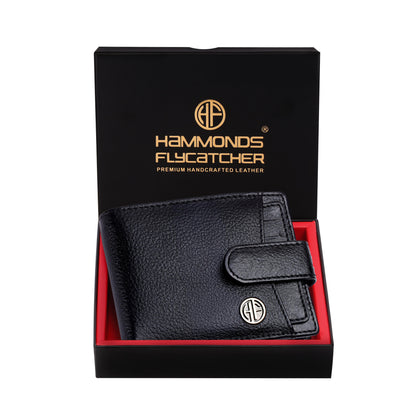 HAMMONDS FLYCATCHER Pure Cow Leather Bi-Fold Wallet for Men – RFID Protected, Compact & Stylish - PuriLite