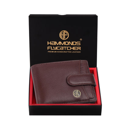 HAMMONDS FLYCATCHER Pure Cow Leather Bi-Fold Wallet for Men – RFID Protected, Compact & Stylish - PuriLite