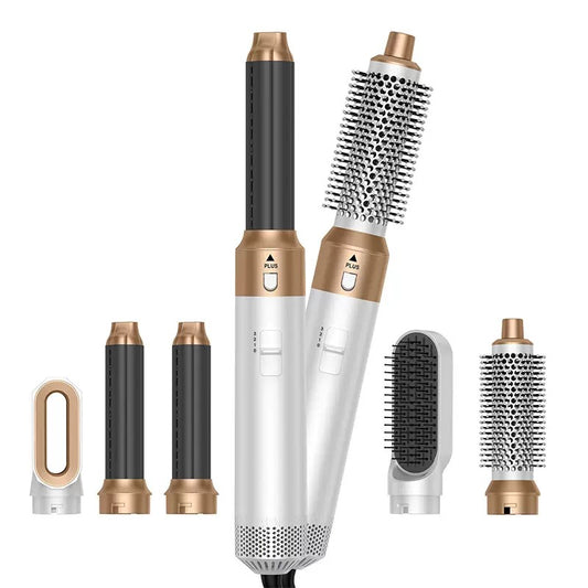 White 5-in-1 Hair MultiStyler – Interchangeable Attachments for Straightening, Curling, Waving, Volumizing & Smoothing - PuriLite