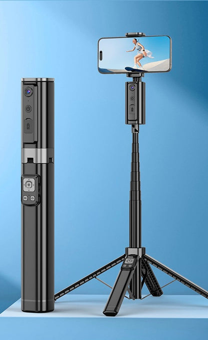 Bluetooth Selfie Stick & Compact Tripod – Mobile Phone & Small Camera Stand - PuriLite