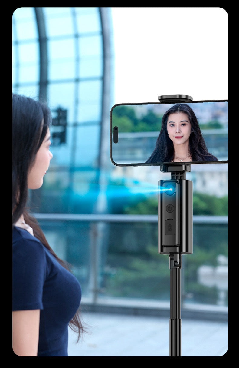 Bluetooth Selfie Stick & Compact Tripod – Mobile Phone & Small Camera Stand - PuriLite