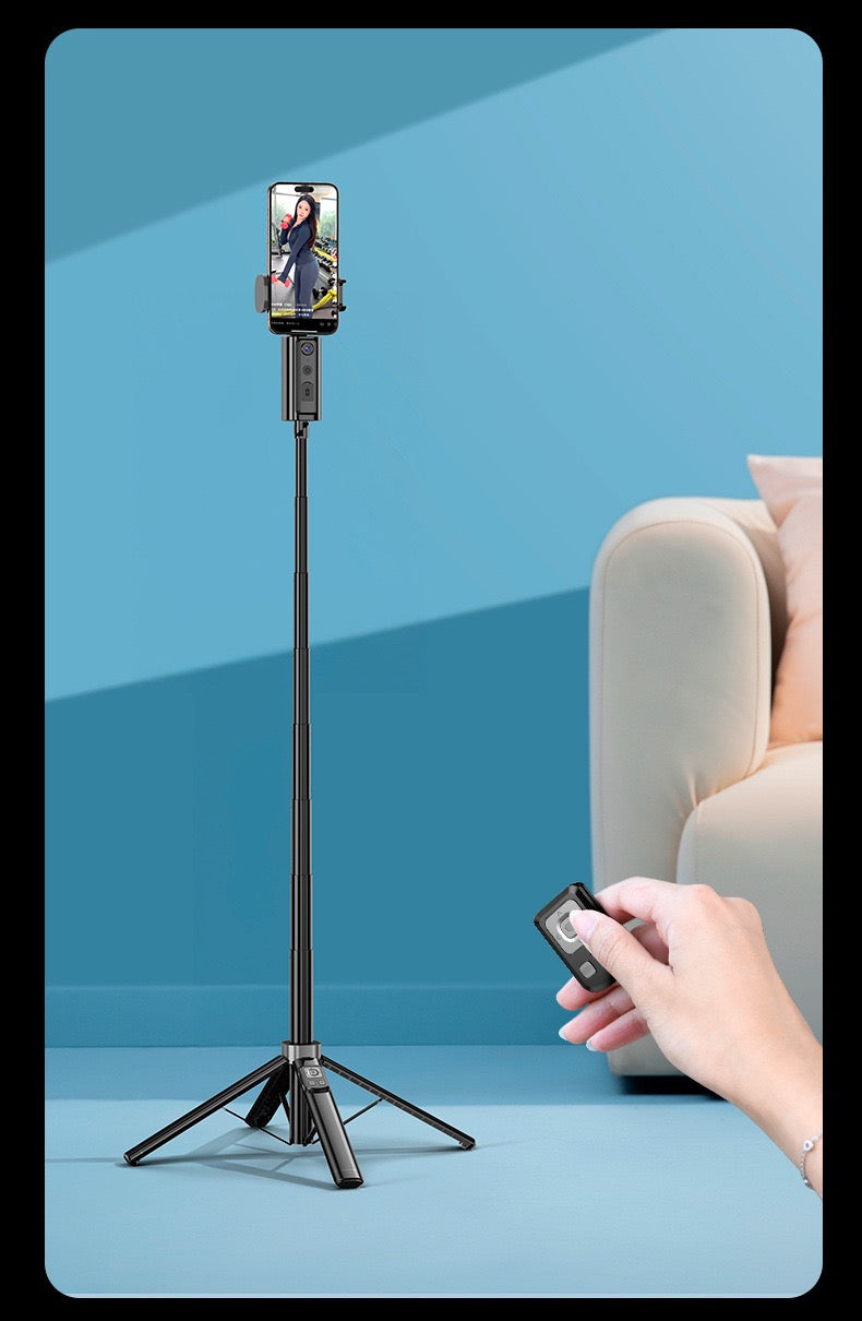 Bluetooth Selfie Stick & Compact Tripod – Mobile Phone & Small Camera Stand - PuriLite