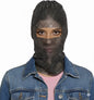 PartyArt - Full coverage mask with rhinestones and custom hood for women, 280 black, Único, 280 Black, One size - PuriLite