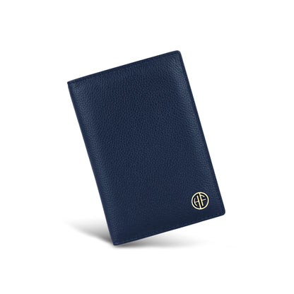 Hammonds Flycatcher Premium Cow Leather Unisex Bi-Fold Passport Holder | Genuine Cow Leather RFID Protected Travel Document Organizer | Compact & Stylish Travel Wallet - PuriLite