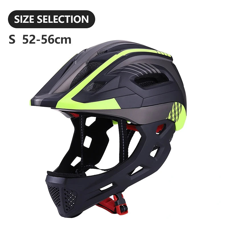 🛡️ Kids Full-Face Detachable Safety Helmet with Rear Light - PuriLite