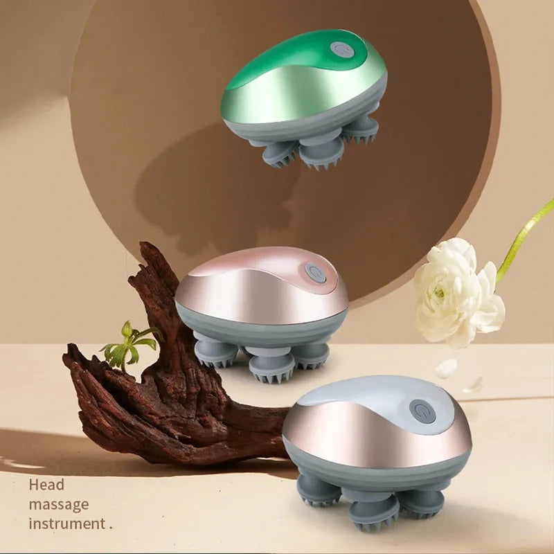 Mini Head Massager Magnetic Rechargeable Massager Electric Scalp Kneading Multifunction Physiotherapy Instrument - PuriLite