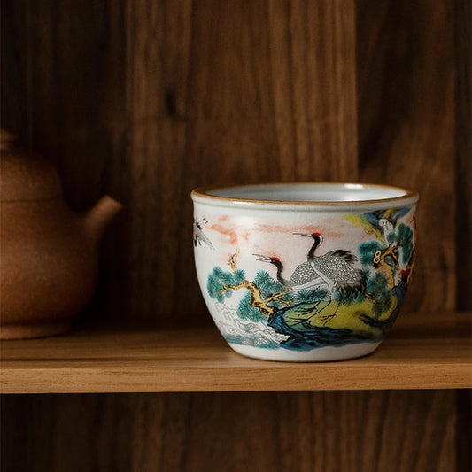 Purilite Select™ Handcrafted Ru Kiln Ceramic Tea Cup – 130ml - PuriLite