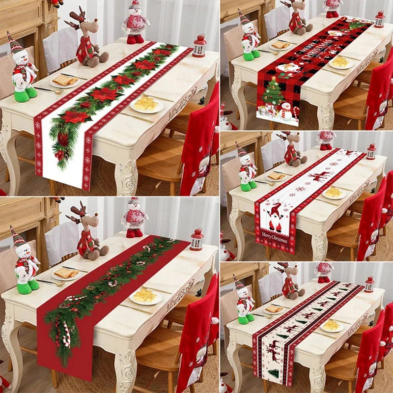 Purilite Select Christmas Table Runner Cloth – Festive Merry Christmas Table Décor for Home 2024 | Elegant Tablecloth for Xmas, Navidad, and New Year 2025 - PuriLite