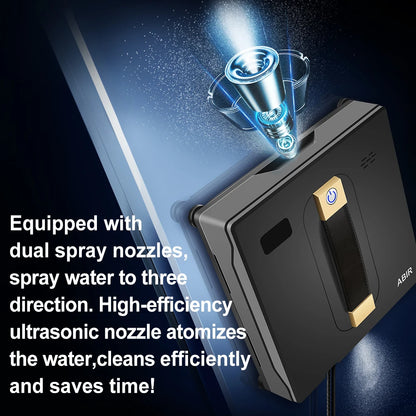 Purilite Select Robot Window Cleaner WD8 – Dual Water Spray, 3000Pa Suction, Smart Memory, Laser Sensor Glass Cleaning Robot for Home - PuriLite