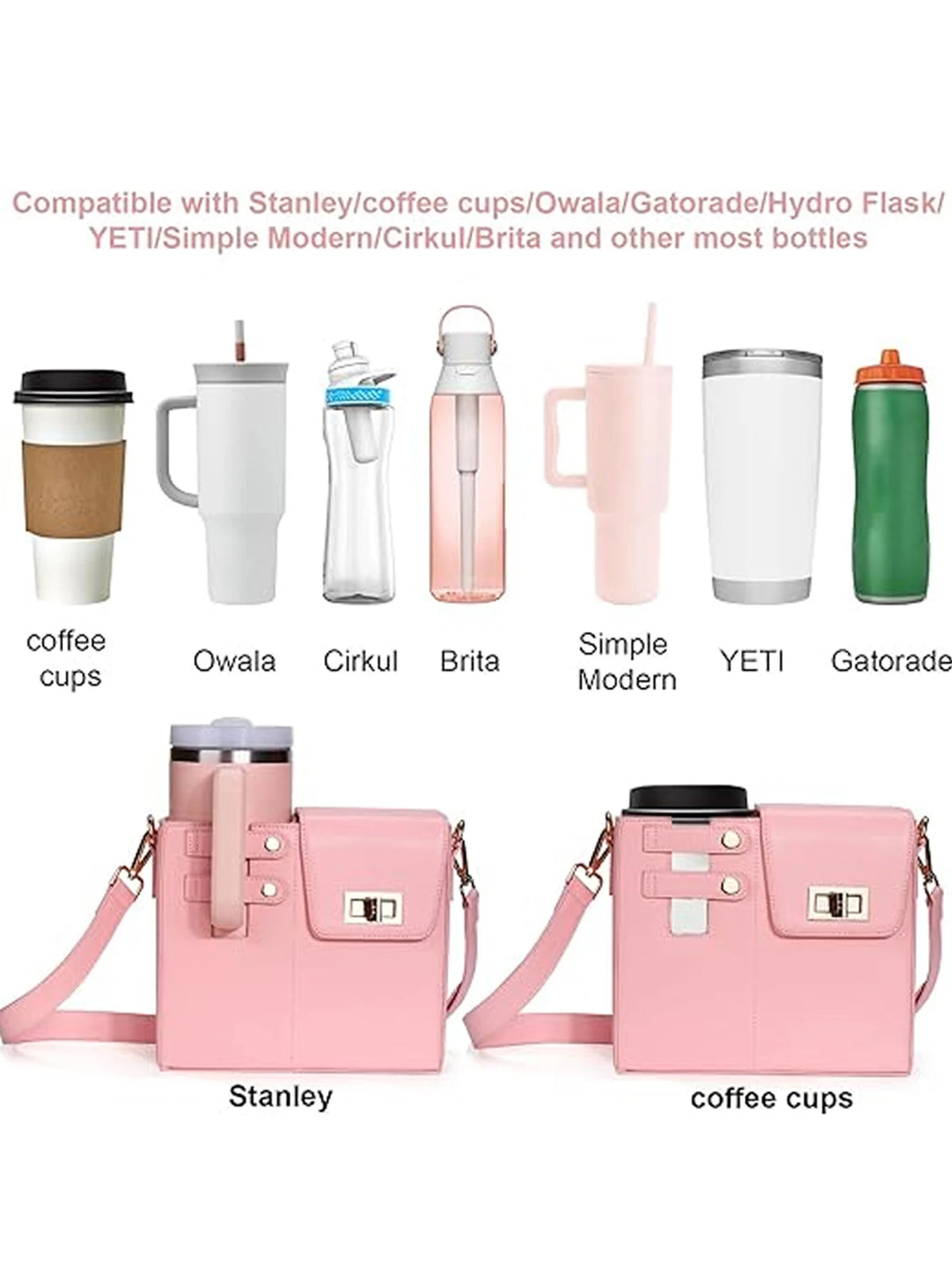 Purilite Select Crossbody Water Bottle Bag – Portable Multifunctional Bottle Storage Pouch – Single Shoulder Bag with Bottle Holder - PuriLite