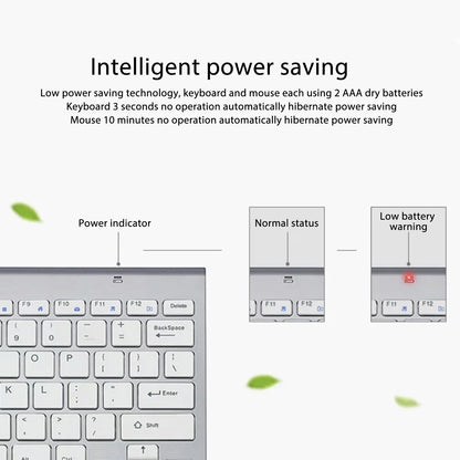 Purilite Select Slim Wireless Keyboard & Mouse Combo - PuriLite