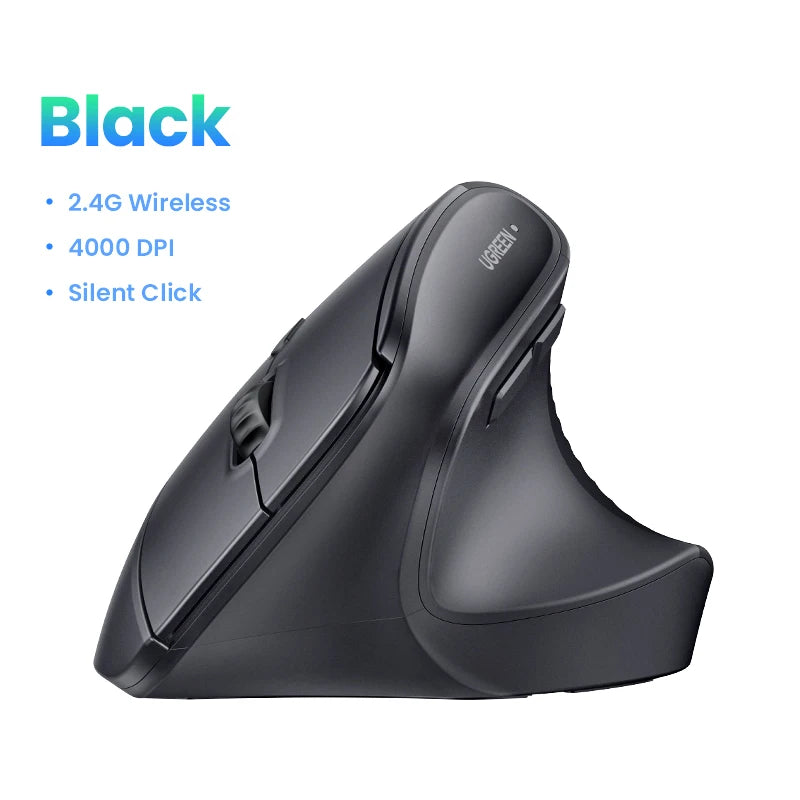 🖱️ Purilite Select – Vertical Wireless Ergonomic Mouse 2.4G - PuriLite