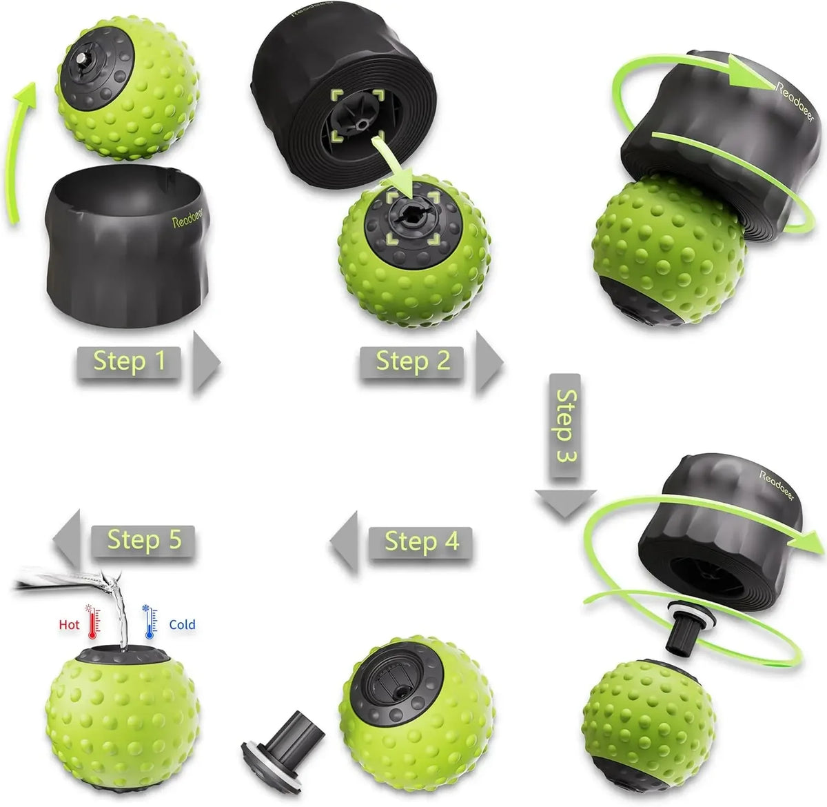 Purilite Select Fascia Ball – Cold & Hot Compress Muscle Massage Ball for Full-Body Relaxation - PuriLite