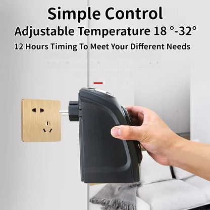 Purilite Select – Plug-In Wall Electric Heater | Compact Portable Room Warmer - PuriLite