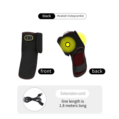 Heated Ankle Support Sports Ankle Sprain Stabilizer Relieves Ankle Pain 3 Heating Modes Foot Massager Great Gift for Elderly - PuriLite