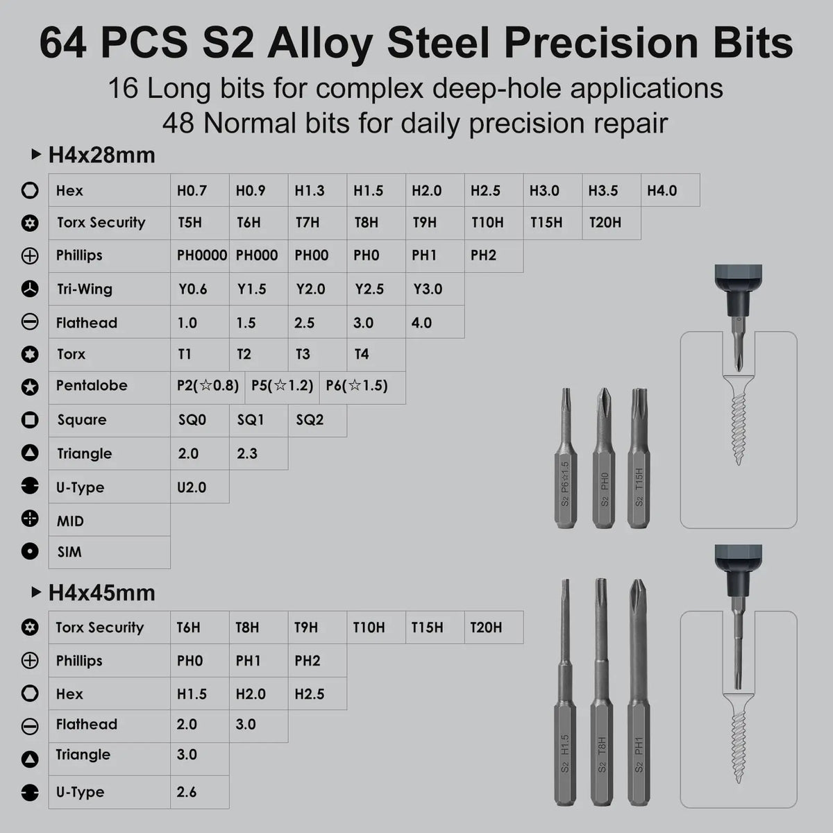 Purilite Select 68-in-1 Precision Electric Screwdriver Set - PuriLite