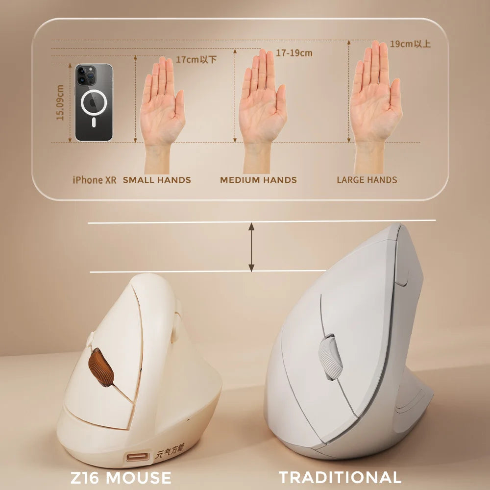 Purilite Select Z16 Mini Vertical Ergonomic Mouse - PuriLite