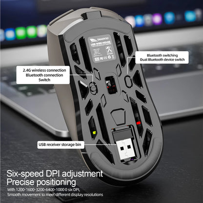 Purilite Select RS8 Tri-Mode Wireless Gaming Mouse - PuriLite