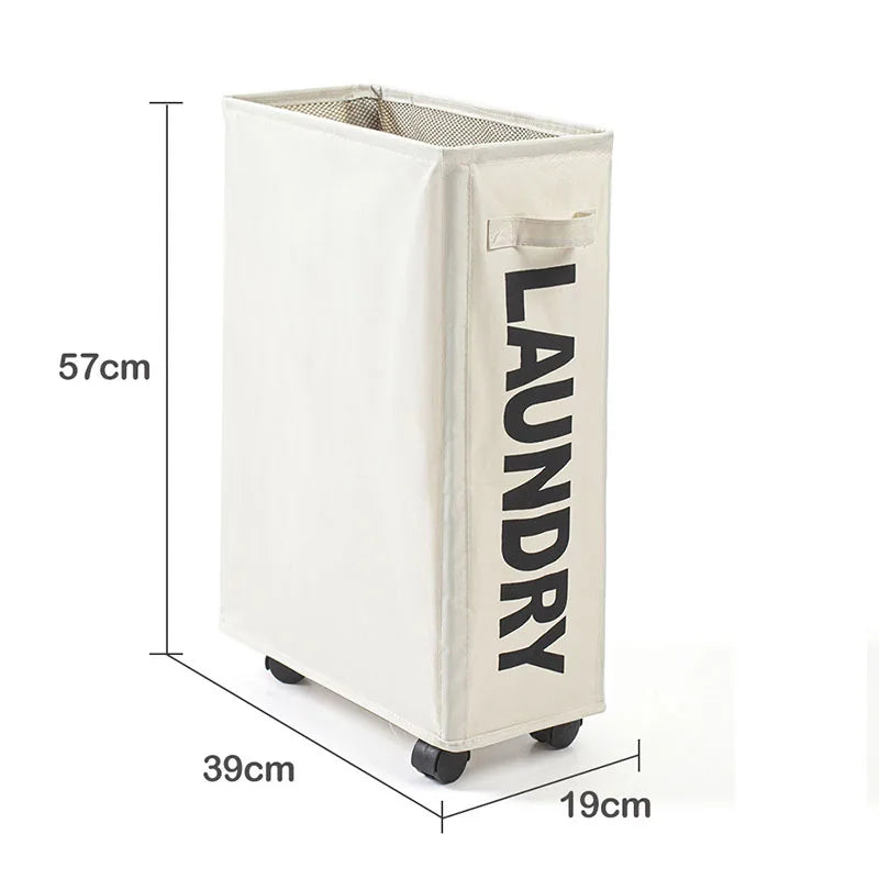 Purilite Select Foldable Laundry & Yoga Storage Basket with Wheels - PuriLite
