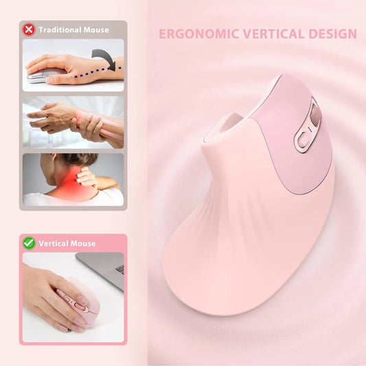 Purilite Select Ergonomic Vertical Bluetooth Mouse - PuriLite