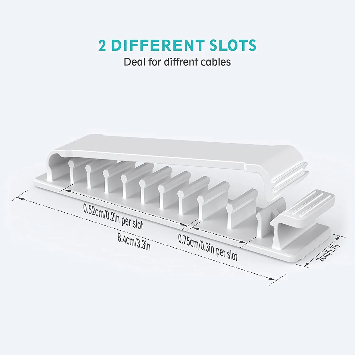 Purilite Select – 10-Hole Adhesive Cable Organizer - PuriLite
