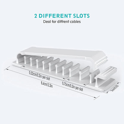 Purilite Select – 10-Hole Adhesive Cable Organizer - PuriLite