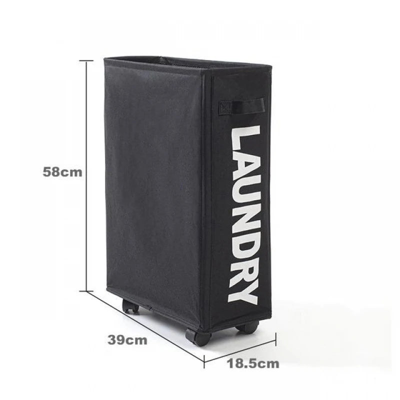 Purilite Select Foldable Laundry & Yoga Storage Basket with Wheels - PuriLite