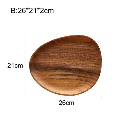 Purilite Select Solid Wood Irregular Oval Serving Tray - PuriLite