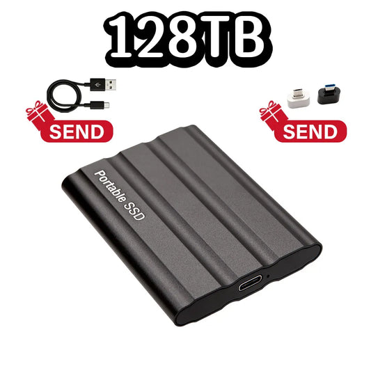 Purilite Select Portable External SSD USB 3.1 Type-C High-Speed Solid State Drive 1TB, 2TB, 4TB, 8TB, 12TB, 16TB, 32TB, 64TB & 128TB for Laptop, Desktop, Windows, macOS & Android