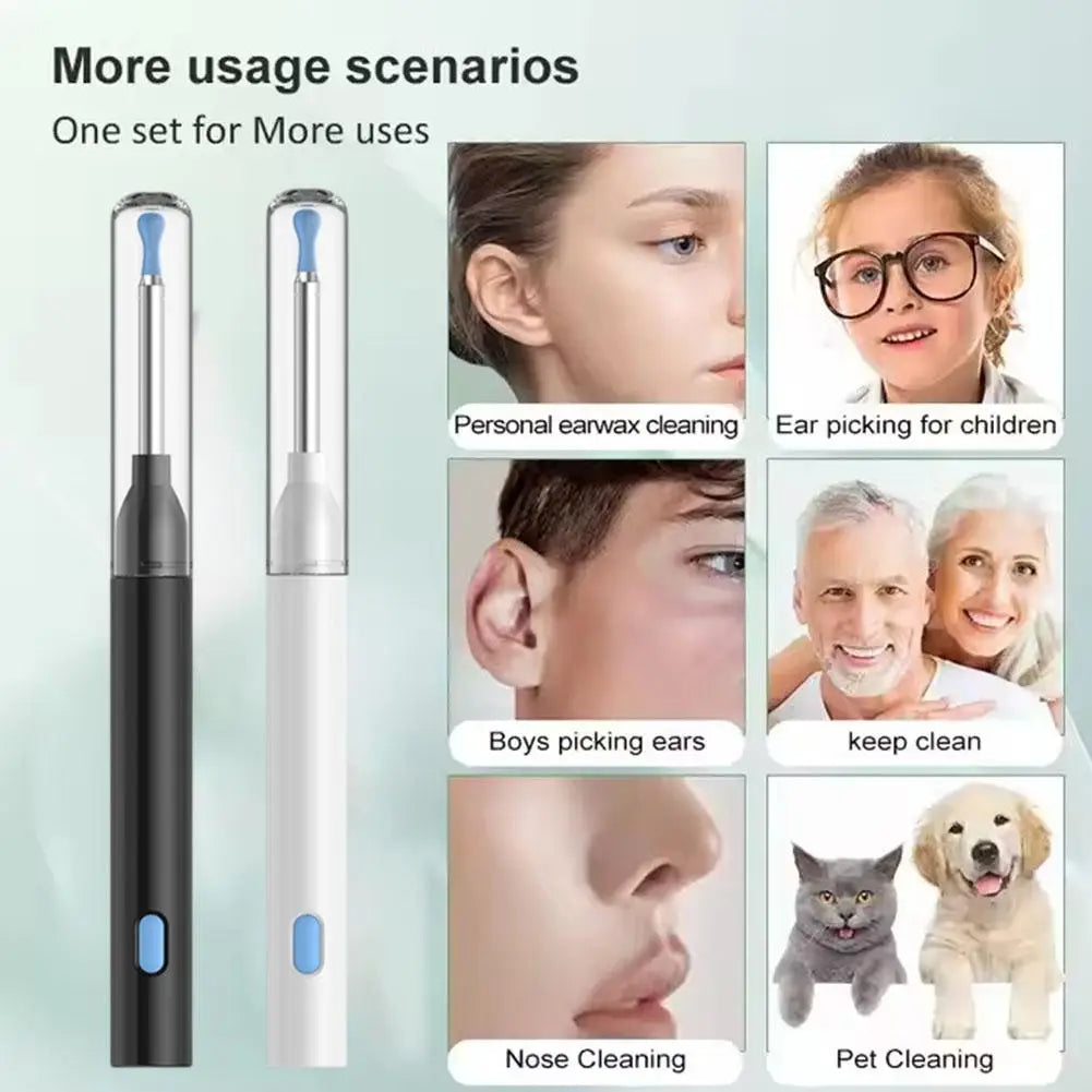 Purilite Select WiFi Visual Otoscope Ear Sticks HD1080P 4.2MM Mini Camera Earpick Wireless Endoscope for Ear Wax Cleaning - PuriLite