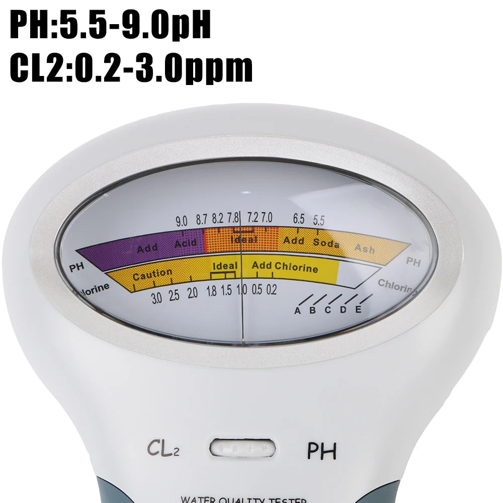 Purilite Select 2-in-1 Pool & Spa Water Quality Tester pH & Chlorine Meter (PC-102) - PuriLite