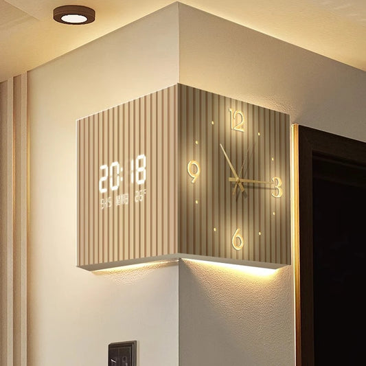 🕒 Purilite Select™ Modern Dual-Sided Corner Clock - PuriLite
