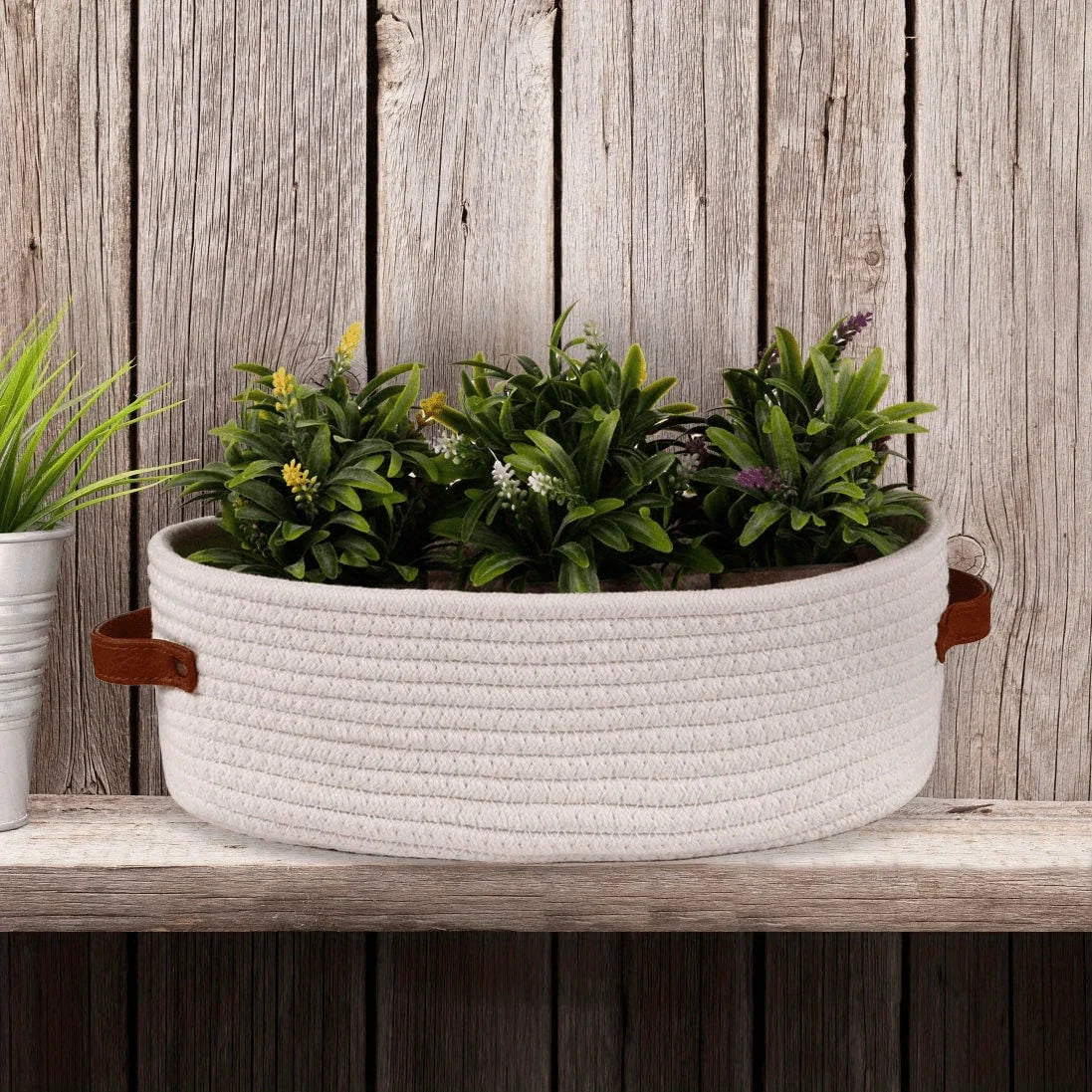 Purilite Select Oval Woven Bathroom Storage Basket - PuriLite