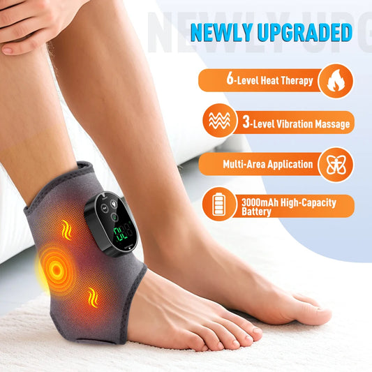 Purilite Select™ Dual Motor Heat & Vibration Rechargeable Foot and Ankle Massager - PuriLite
