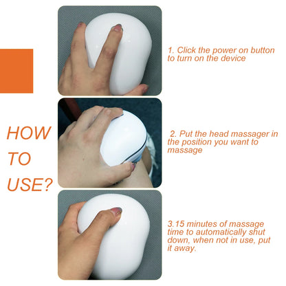 Infrared Scalp Massager Deep Kneading Relief Stress Relax Mini Head Massage Device Portable Body Massager The Best Gift - PuriLite