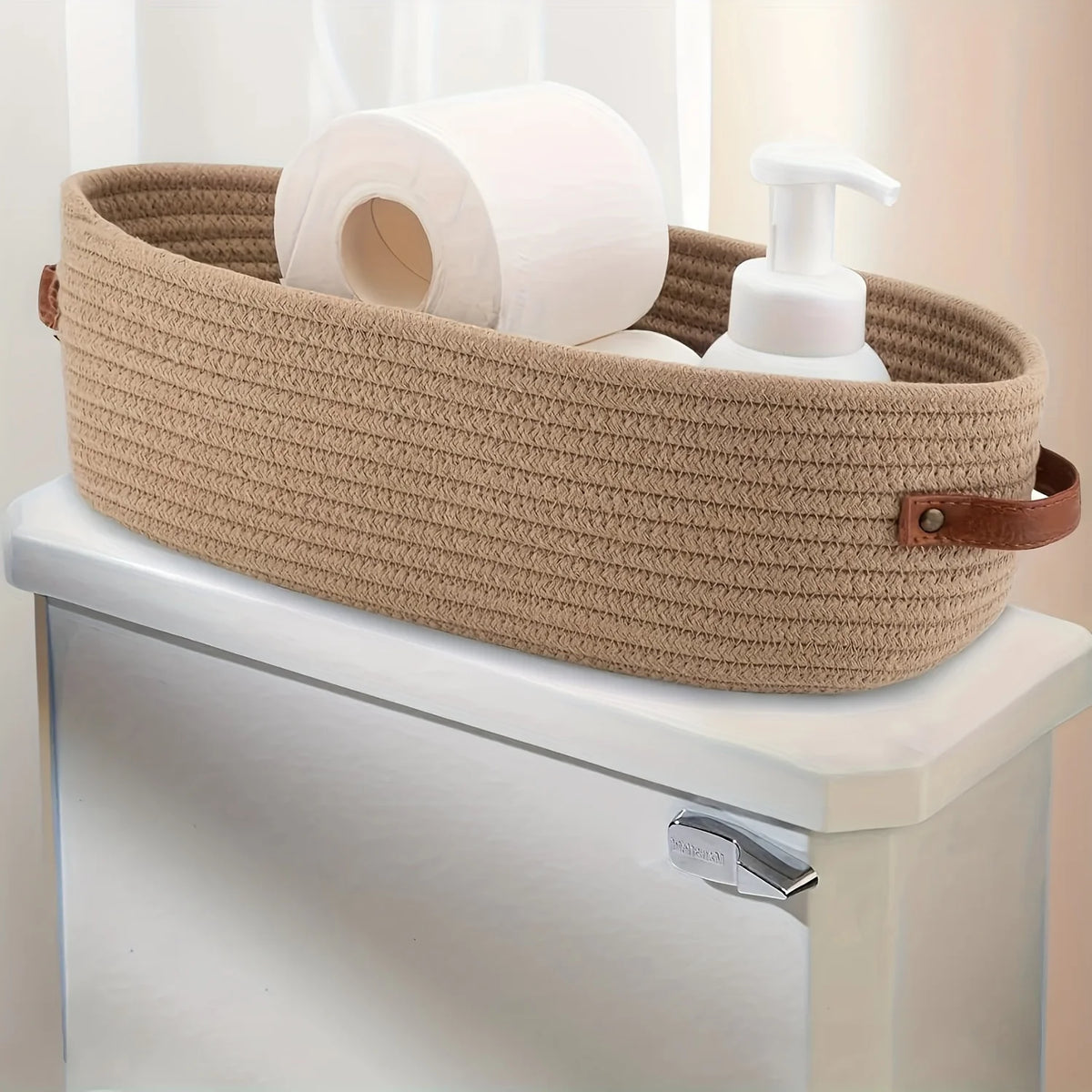Purilite Select Oval Woven Bathroom Storage Basket - PuriLite