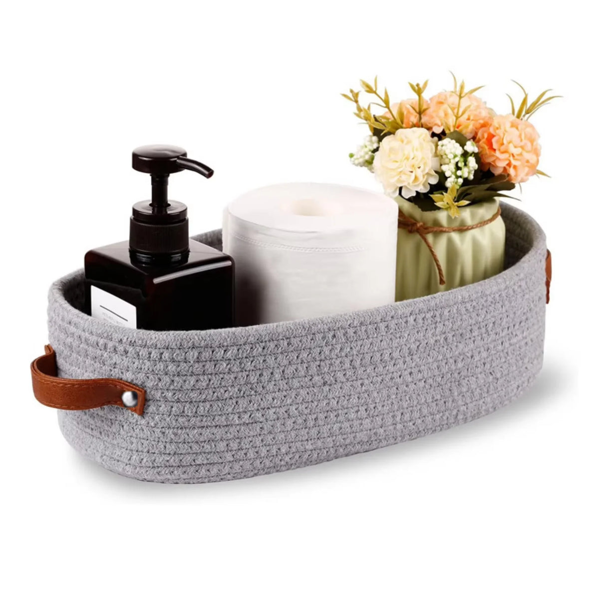 Purilite Select Oval Woven Bathroom Storage Basket - PuriLite