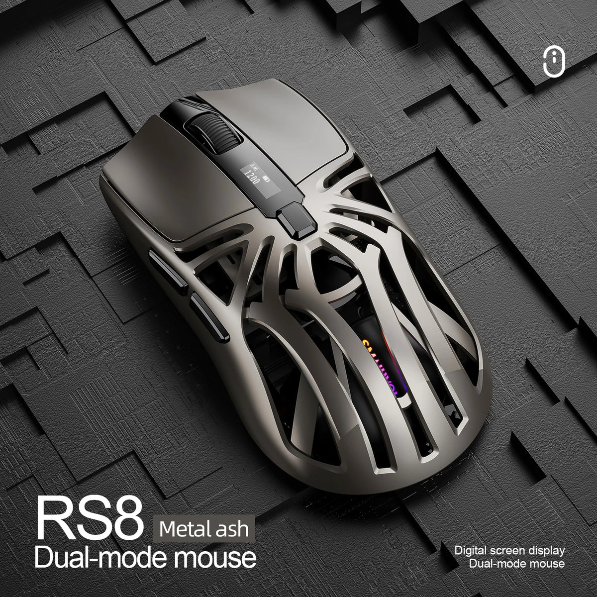 Purilite Select RS8 Tri-Mode Wireless Gaming Mouse - PuriLite