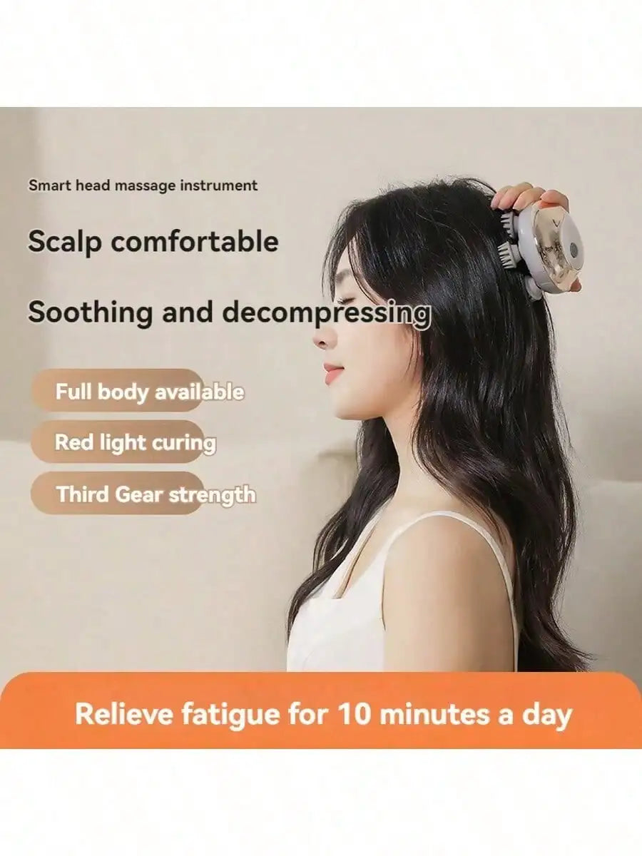Head massager, grabbing head massage claw, head massage tool, soothing headache, fully automatic head electric scalp massager - PuriLite