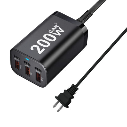 Purilite Select 200W 6-Port GaN USB-C Fast Charger - PuriLite