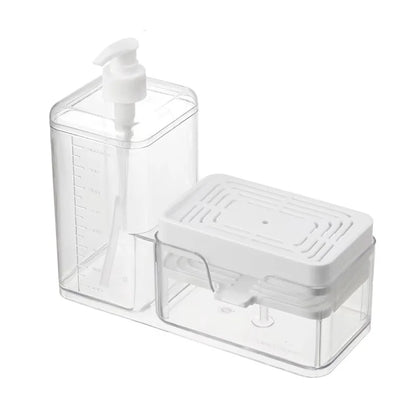 Purilite Select – 2-in-1 Hand Press Soap Dispenser with Sponge Holder - PuriLite