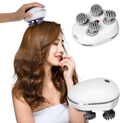 Infrared Scalp Massager Deep Kneading Relief Stress Relax Mini Head Massage Device Portable Body Massager The Best Gift - PuriLite