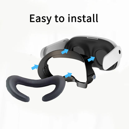 Purilite Select Adjustable VR Facial Interface & Face Pad Cushion – PU Leather Foam Replacement Bracket for Quest 3 Headset – Comfortable Fit & Sweat-Resistant Design - PuriLite