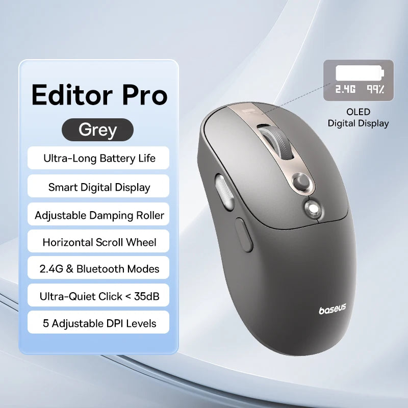 🖱️ Purilite Select – Baseus Editor Series Wireless Mouse - PuriLite