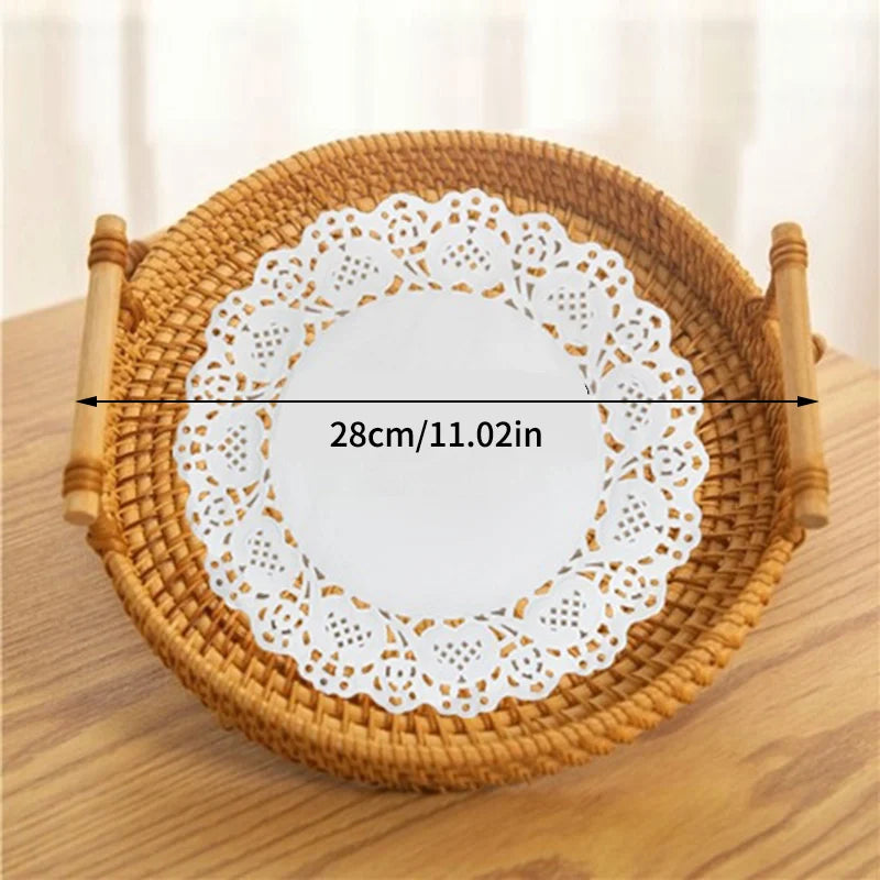 Purilite Select Woven Rattan Storage Basket with Strap Handle - PuriLite