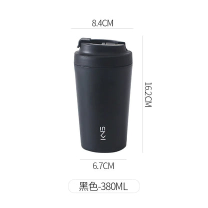 Purilite Select – 380ML Ceramic Coffee Mug with Lid (Modern Minimalist Style) - PuriLite