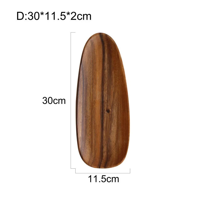 Purilite Select Solid Wood Irregular Oval Serving Tray - PuriLite