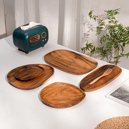 Purilite Select Solid Wood Irregular Oval Serving Tray - PuriLite
