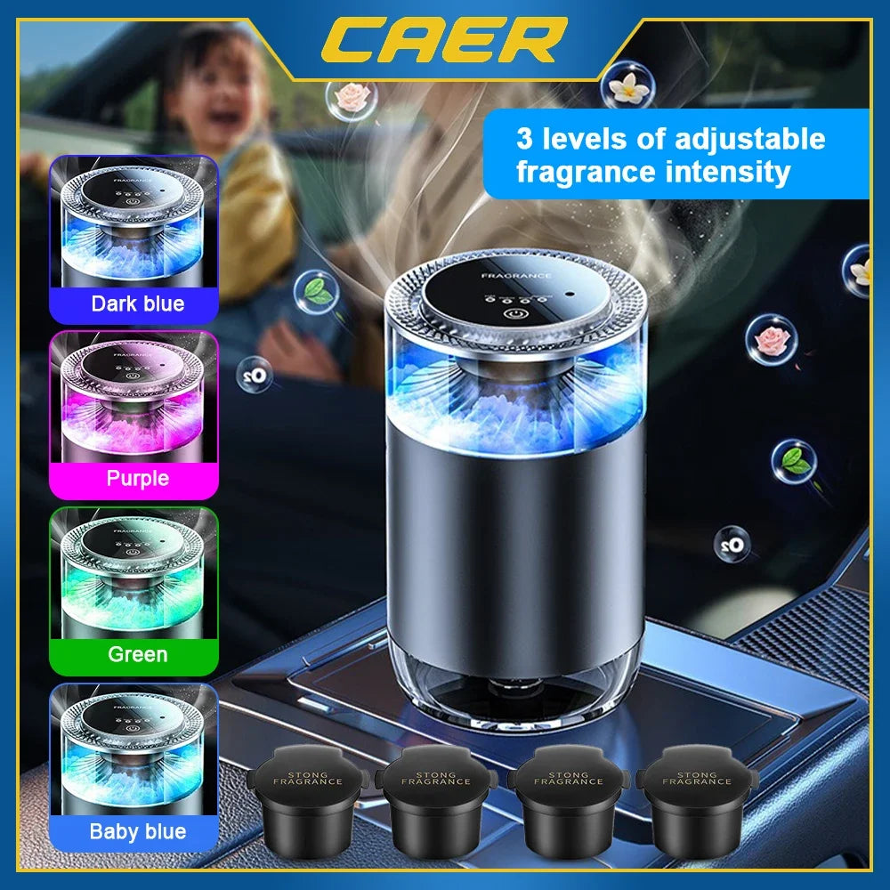 Purilite Select Smart Cloud Mist Car Diffuser – Rechargeable Ultrasonic Air Freshener with 3 Adjustable Levels & Vibration Sensor - PuriLite